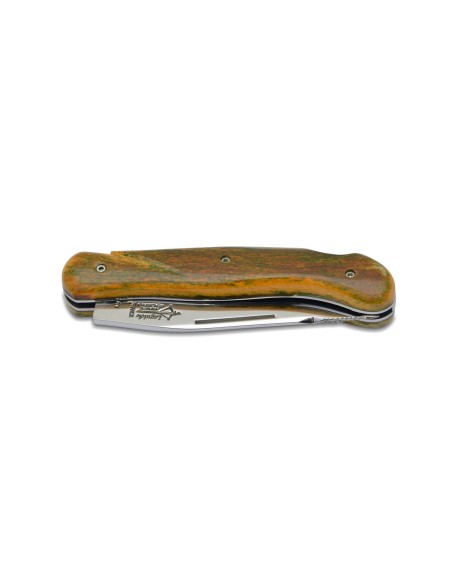 Laguiole knife Nature Hand-Chiseled, 12 cm dyed camel bone handle