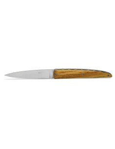 Arbalete folding knife, double plates, 12 cm olive wood handle, matt finish 2
