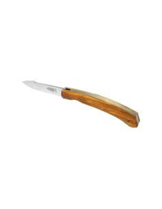The Adventurer, 12 cm olive wood handle, liner-lock system, matt finish