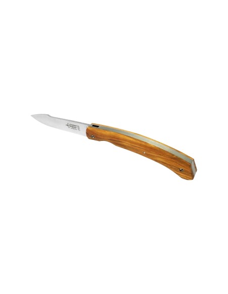 The Adventurer, 12 cm olive wood handle, liner-lock system, matt finish