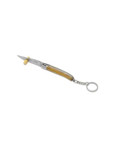 Laguiole knife keyring olive wood handle - Arbalète G.David