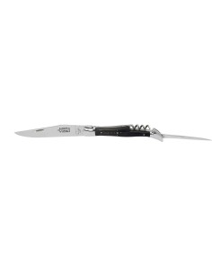 Couteau Laguiole tire-bouchon et poinçon en buffle - Arbalète G.David 2