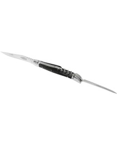 Couteau Laguiole tire-bouchon et poinçon en buffle - Arbalète G.David