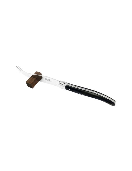 Couteau à fromage Laguiole, manche en corne de zébu, finition brillant
