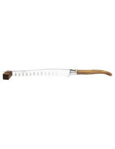 Laguiole ham knife, olive wood handle, matt finish 2