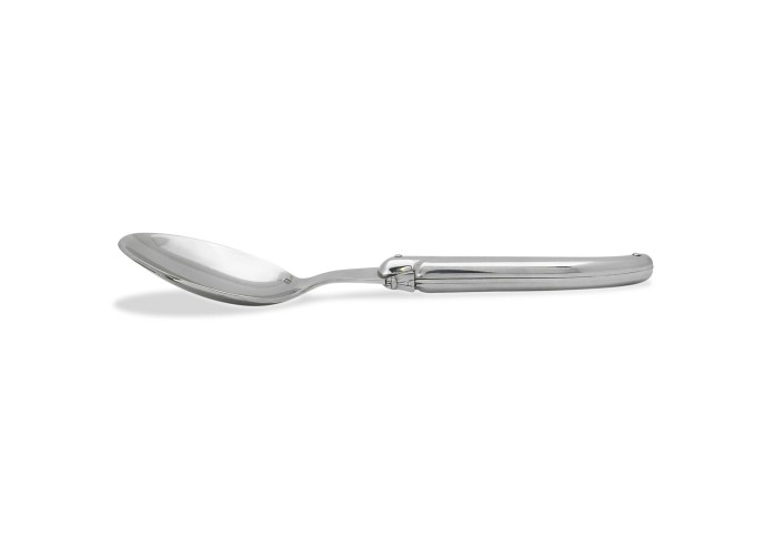 6 Laguiole soup spoons, full shiny stainless steel finish