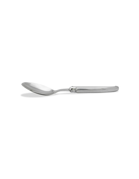 6 Laguiole soup spoons, full shiny stainless steel finish