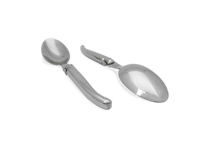 6 Laguiole soup spoons, full shiny stainless steel finish