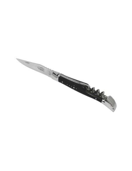 Laguiole folding knife Prestige, blade & corkscrew, buffalo handle