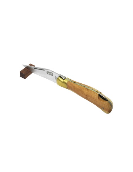 Laguiole knife Grande Nature Prestige, 12 cm juniper wood handle