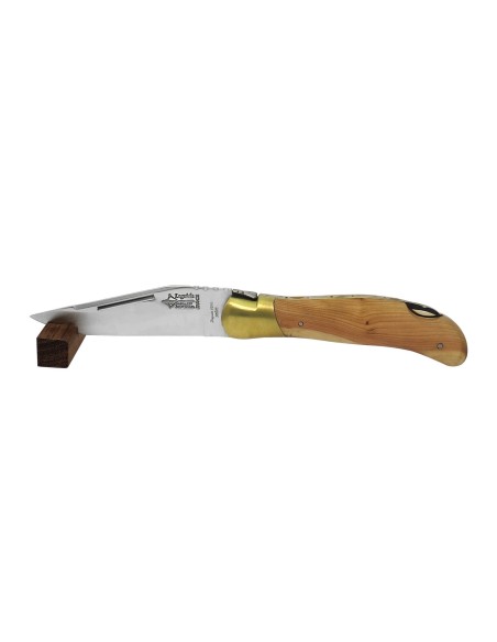 Laguiole knife Grande Nature Prestige, 12 cm juniper wood handle