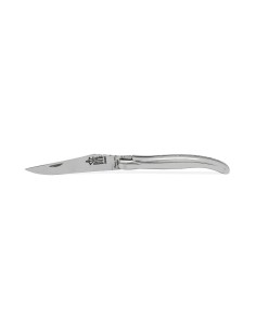 Laguiole pliant plein manche tout inox de 11 cm, finition brillant 2