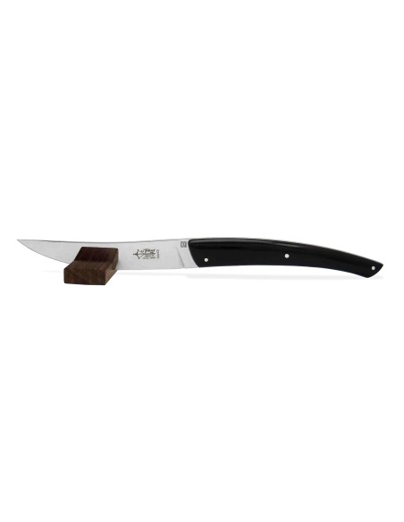 Box with 6 steak knives Le Thiers ® Original, 12 cm black acrylic handle, matt finish