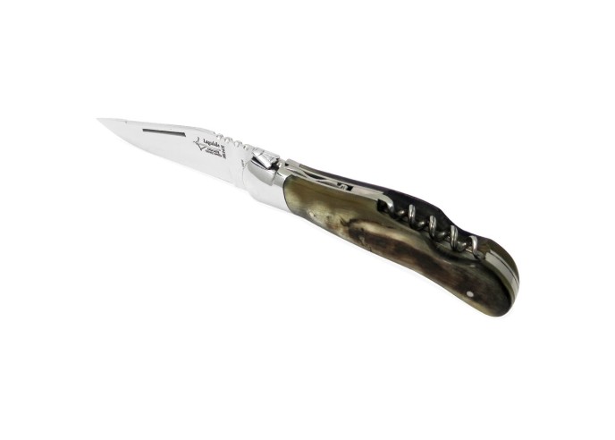 Laguiole Nature Prestige 2 pièces  en Corne de Bélier 12 cm