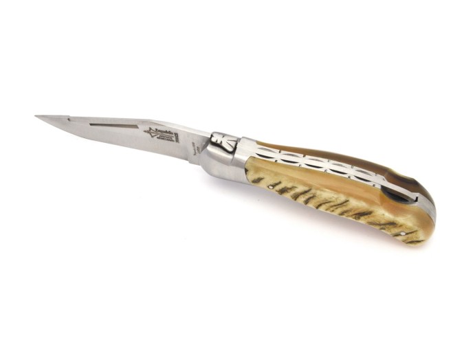 laguiole grande nature doubles platines Corne de Bélier 12 cm