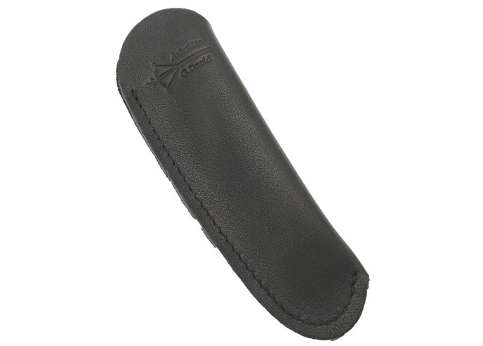Black leather pocket sheath, 9 cm et 10 cm - Arbalète G.David