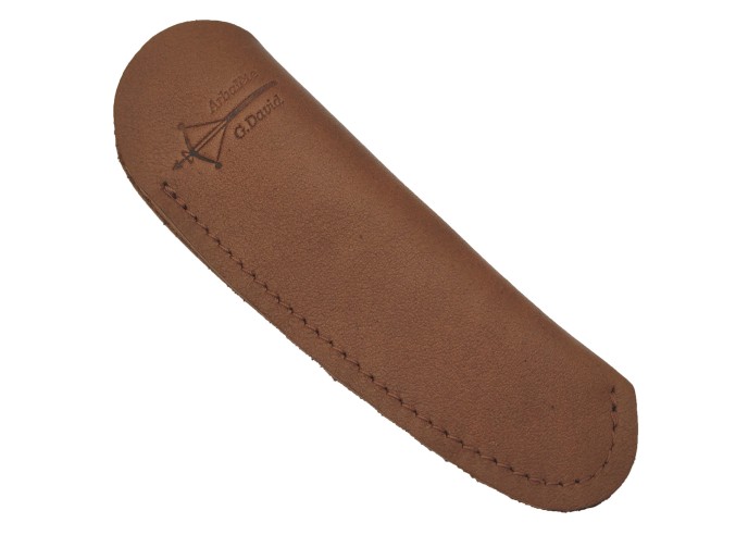 Black leather pocket sheath, 9 cm and 10 cm - Arbalète G.David