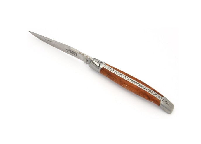 Laguiole folding knife Prestige, briar wood handle
