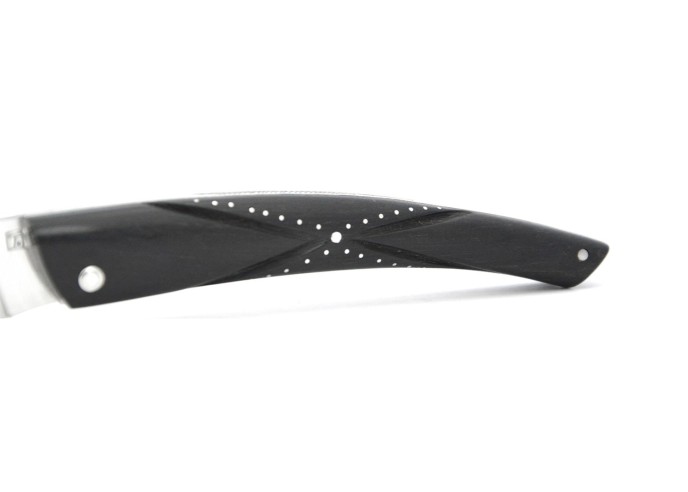 Le Thiers ® prestige pliant, manche papillon en ébène de 12 cm
