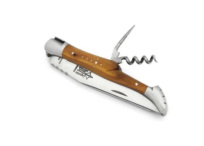 Laguiole Horse Rider folding knife, juniper wood handle, matt finish