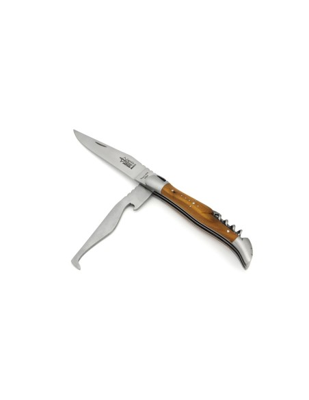 Laguiole Horse Rider folding knife, juniper wood handle, matt finish