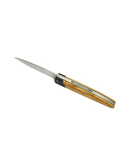 Arbalète pliant, fausse mitre en ébène, finition mat, manche en olivier de 12 cm