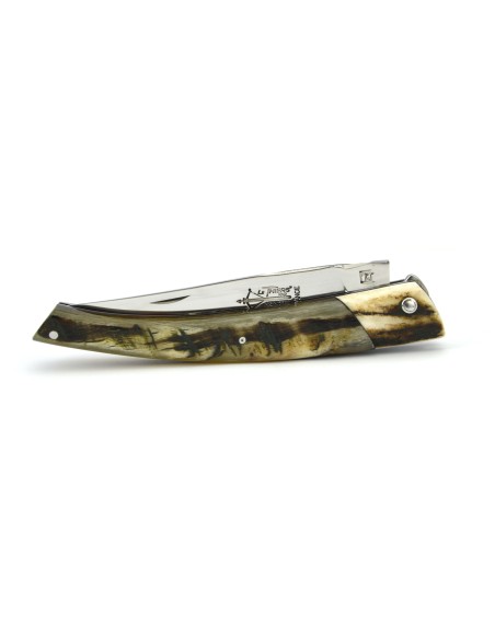 Le Thiers® pliant fausse mitre bois de cerf et manche en corne de buffle