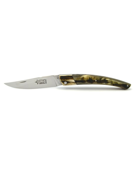Le Thiers® pliant fausse mitre bois de cerf et manche en corne de buffle