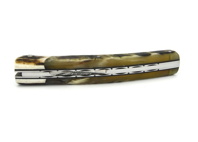 Le Thiers® pliant fausse mitre bois de cerf et manche en corne de buffle