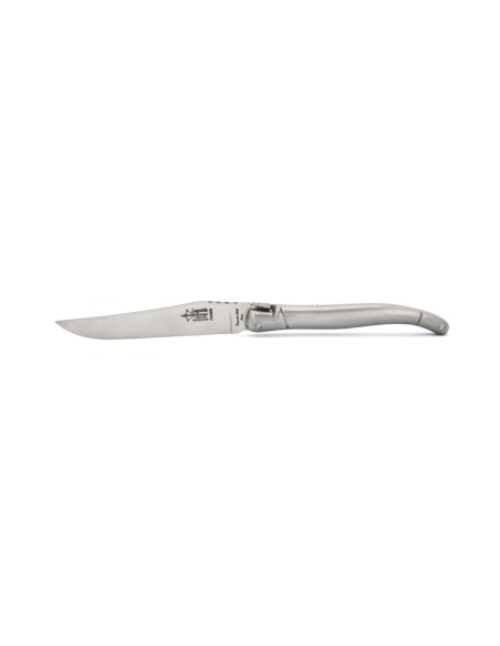Box of 6 Laguiole Original steak knives of 23 cm, full matt stainless steel finish, dishwasher safe