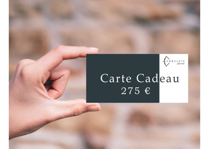 Carte Cadeau 275 € - Arbalète G.David