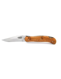 Laguiole pliant Grande Nature - Cube, manche en genévrier de 12 cm, finition mat 2