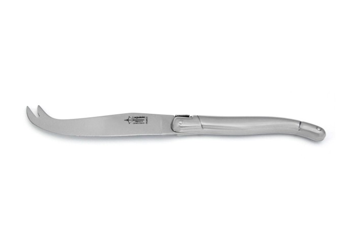 Couteau à fromage Laguiole, plein manche inox avec finition brillant