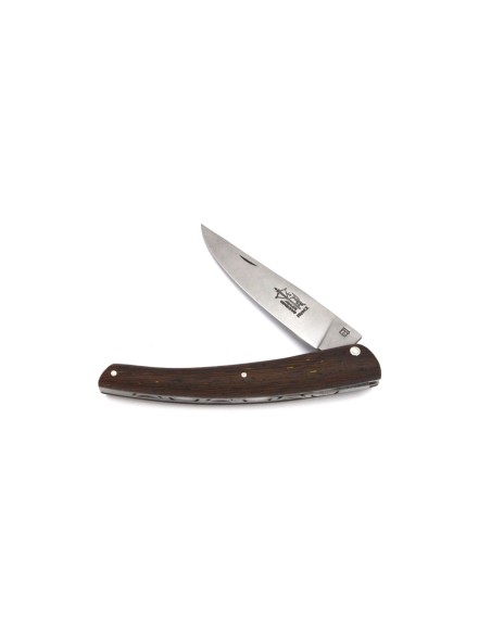 Le Thiers ® pliant, guilloché main, manche en wengué de 12 cm, finition mat