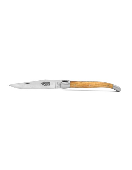Laguiole folding knife Antan, cherrywood handle of 12 cm, matt finish