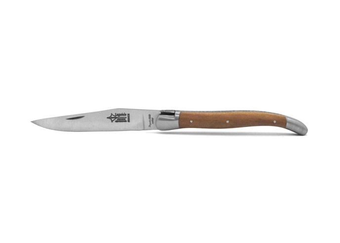 Laguiole folding knife Antan, pearwood handle of 12 cm, matt finish