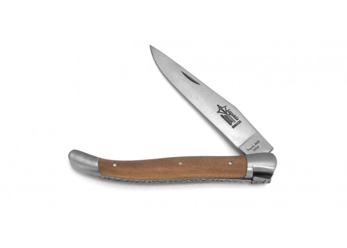 Laguiole folding knife Antan, pearwood handle of 12 cm, matt finish