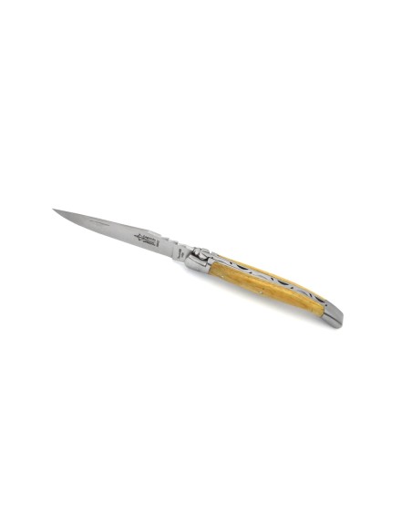 Laguiole folding  knife Forged 12 cm, chestnut wood handle, matt finish