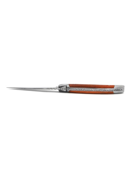 Laguiole folding knife for Ladies, 11 cm rosewood handle, matt finish