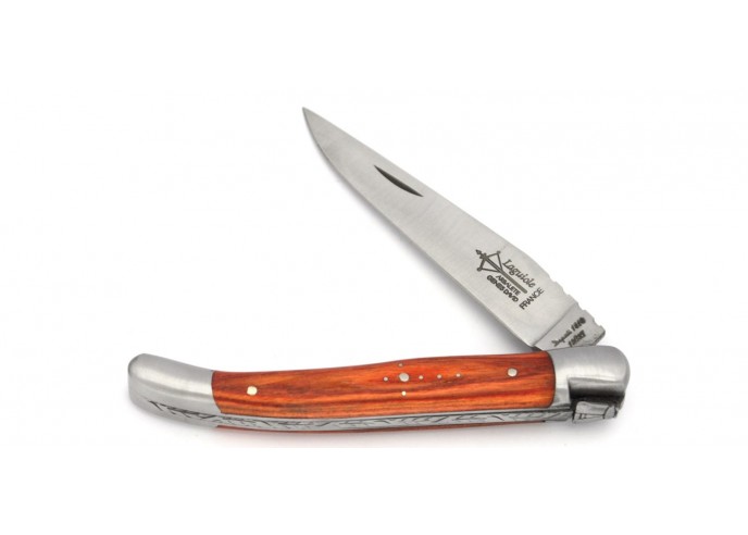 Laguiole folding knife for Ladies, 11 cm rosewood handle, matt finish