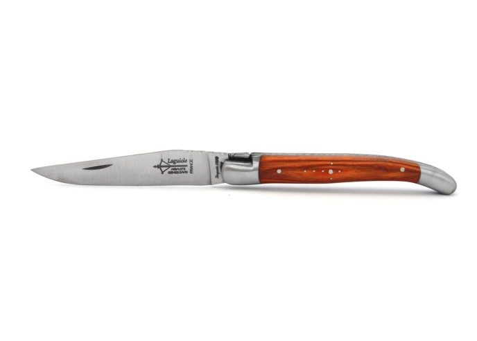 Laguiole folding knife for Ladies, 11 cm rosewood handle, matt finish