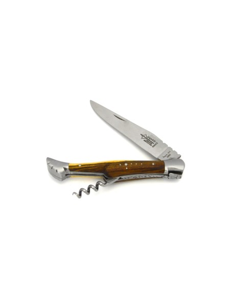 Prestige Laguiole folding knife, 12 cm, full pistachio handle, matt finish