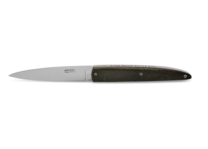 Arbalete knife Formula One, 12 cm carbone fiber handle,  shiny finish
