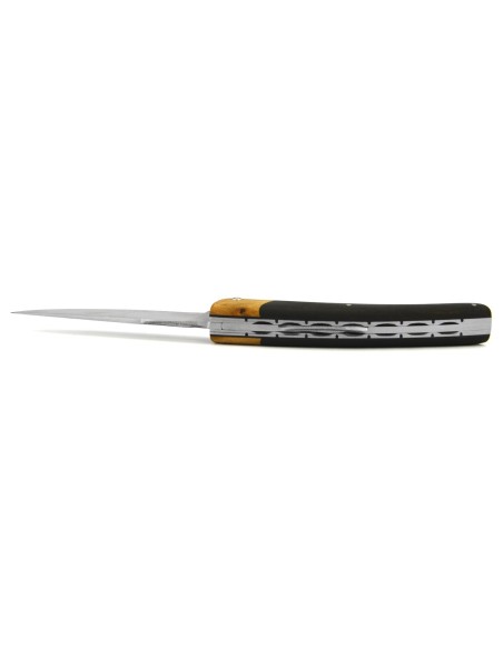 Le Thiers ® pliant Prestige, fausse mitre genévrier, manche en ébène de 12 cm, finition mat