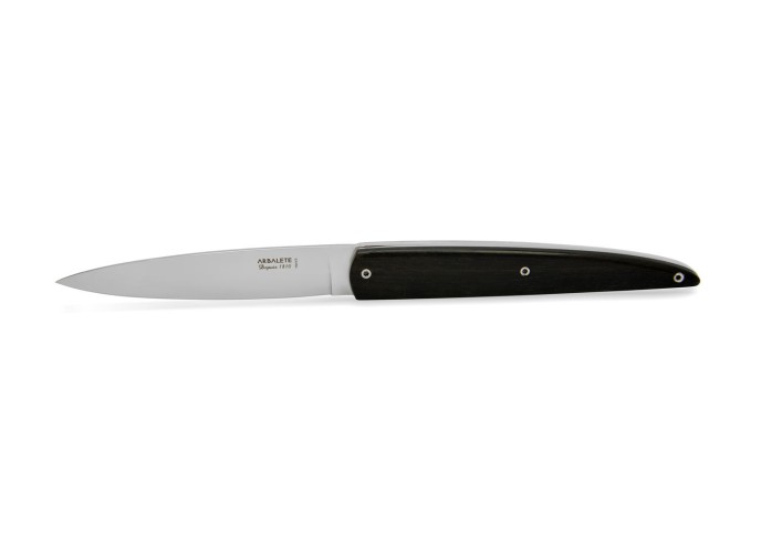 Arbalète knife, Full Ebony handle, shiny finish