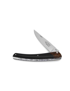 Le Thiers ® folding knife False bolster snakewood, 12 cm ebony wood handle, shiny finish