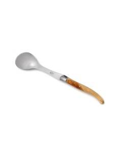 Service à salade Laguiole, manche en genévrier, finition mat 2