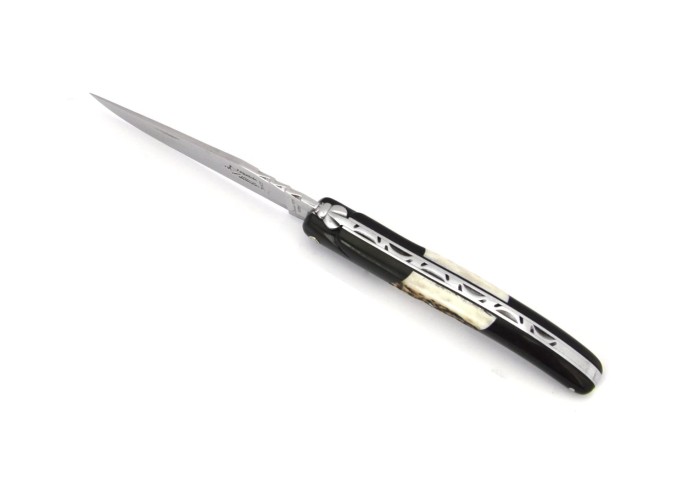 Laguiole knife Collectibles with 2 horns handle - Arbalète G.David