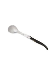 Laguiole salad set, 12 cm blonde horn tip handle, shiny finish finish 2