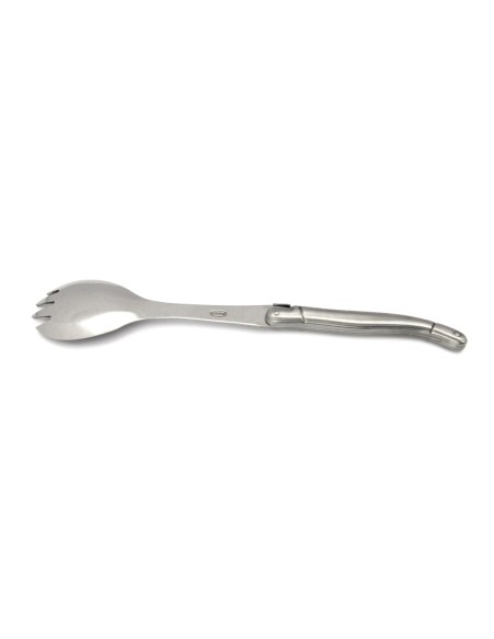 Laguiole salad set, 12 cm full inox handle, matt finish